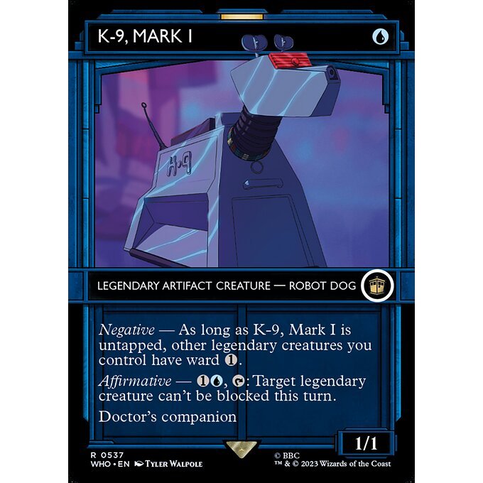 WHO_537 K-9, Mark I Tardis Showcase MTG Magic: The Gathering: หมอผู้