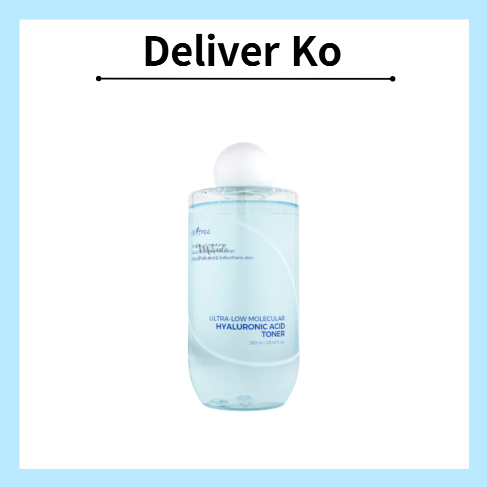[Isntree ] Ultra-low Molecular Hyaluronic Acid Toner 300ml ความงามเกาหลี k-beauty Skin Care