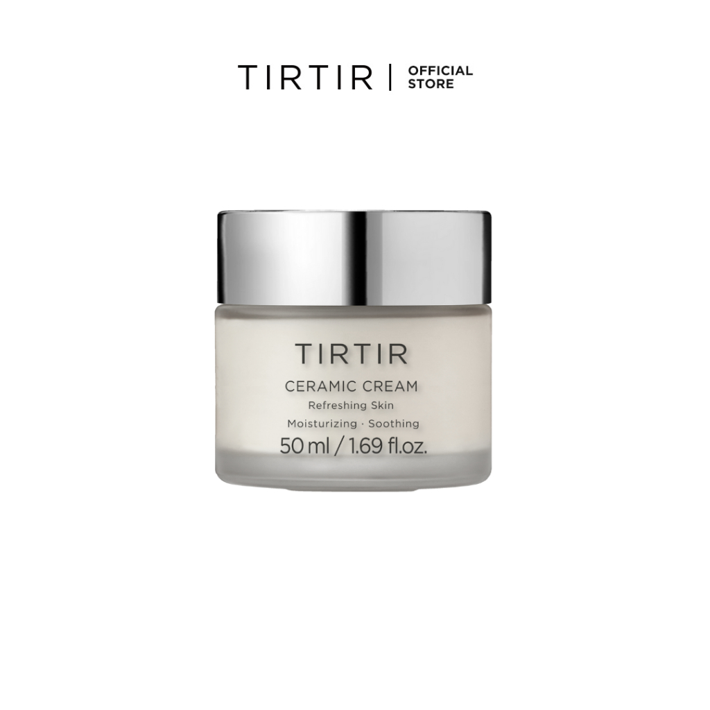 [TIRTIR] Ceramic Cream 50ml/100ml (ครีมเซราไมด์ธรรมชาติ มอยเจอร์ไรเซอร์สําหรับผิวชุ่มชื้น - เชียบัตเตอร์ สารสกัด Centella - บํารุง เหมาะสําหรับผิวแห้ง)