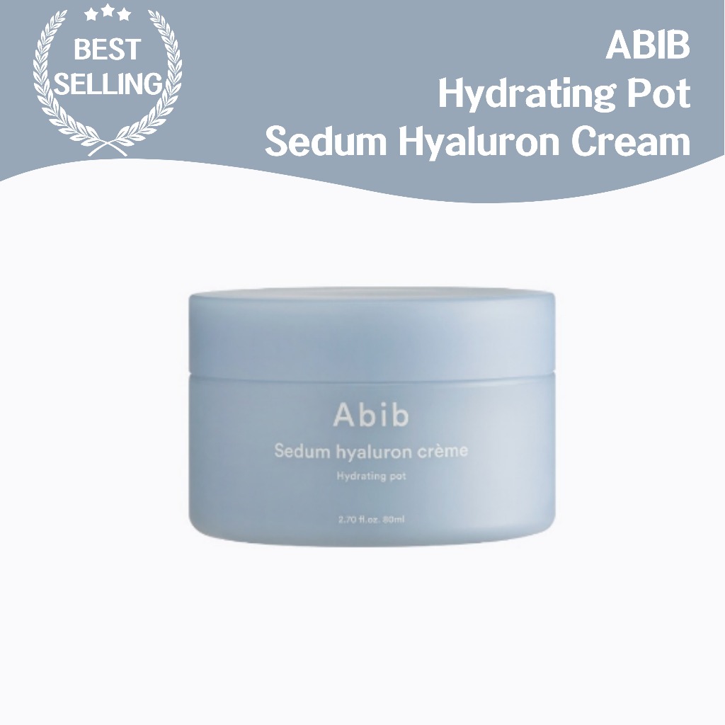 Abib Sedum Hyaluron Creme hydrating Pod 80ml ให้ความชุ่มชื้นอย่างล้ําลึก ให้ความชุ่มชื้น เสริมสร้างความยืดหยุ่นของผิว สูตรแพ้ง่าย ส่วนผสมที่รุนแรงตามธรรมชาติ ผิวแพ้ง่าย