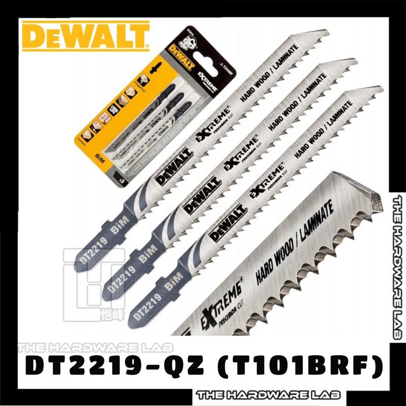 {The Hardware Lab} Dewalt DT2219-QZ (T101BRF) HCS ใบเลื่อยจิ๊กซอว์สําหรับ Clean Burr ฟรีตัดลามิเนต 3