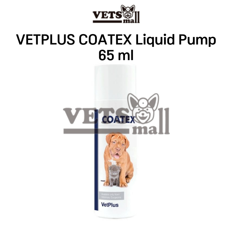 [Vetplus] Vetplus Coatex Liquid Pump (65ml) / Liquid Pump Skin Nutrients for Dogs and Cats /  Dog Cat Health Care Supplement Pet Skin Healthcare