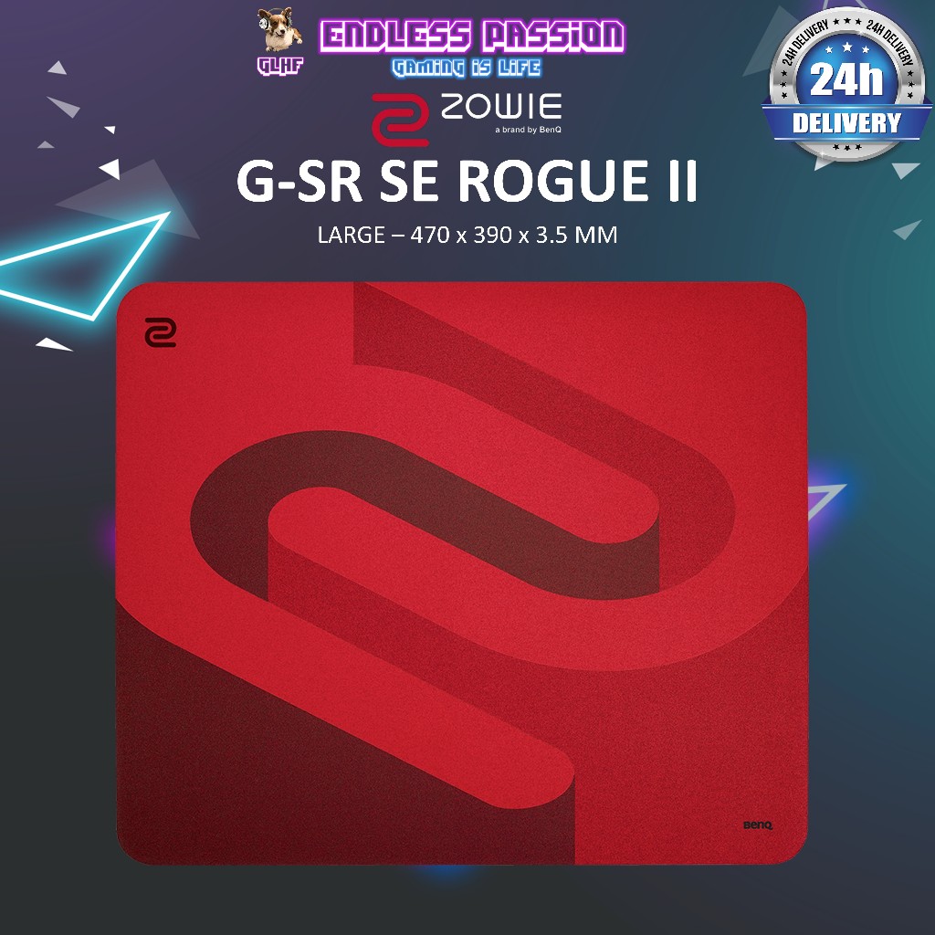 Zowie G-SR-SE ROUGE II แผ่นรองเมาส์สําหรับเล่นเกม Esports ขนาดใหญ่