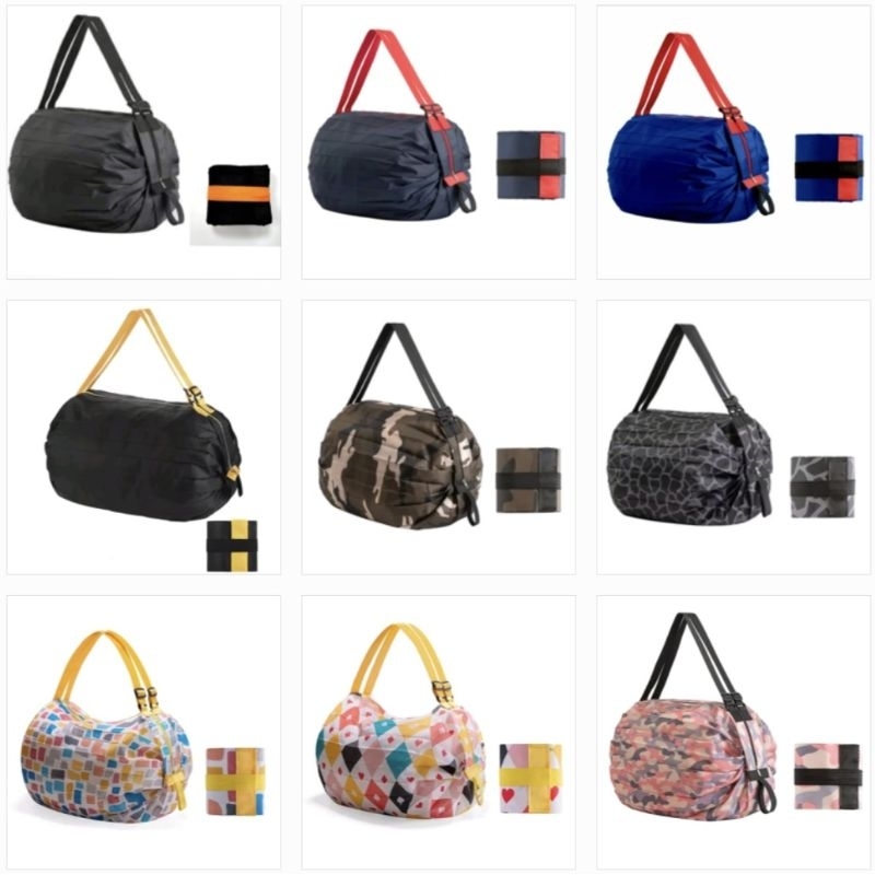 [PB 03] [L size] Recycle Reusable Bag Shopping Bag Tote Nylon Carrier Recycle Bag Carrier