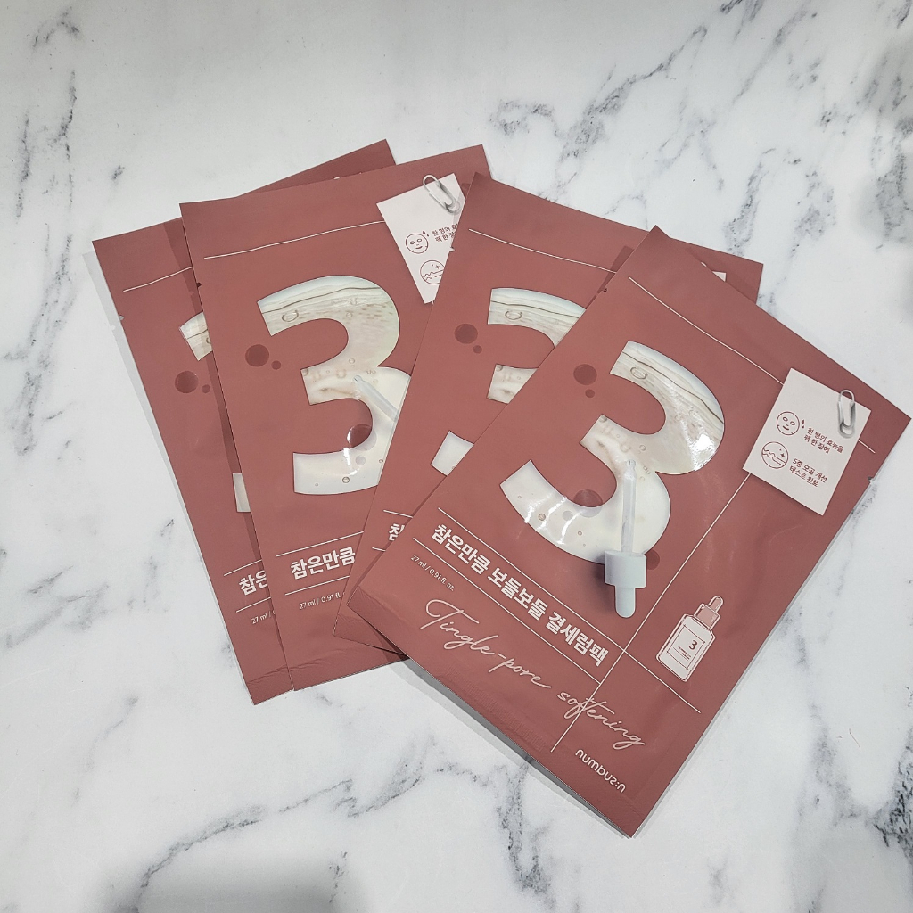 numbuzin No.3 Tingle-Pore Softening Sheet Mask