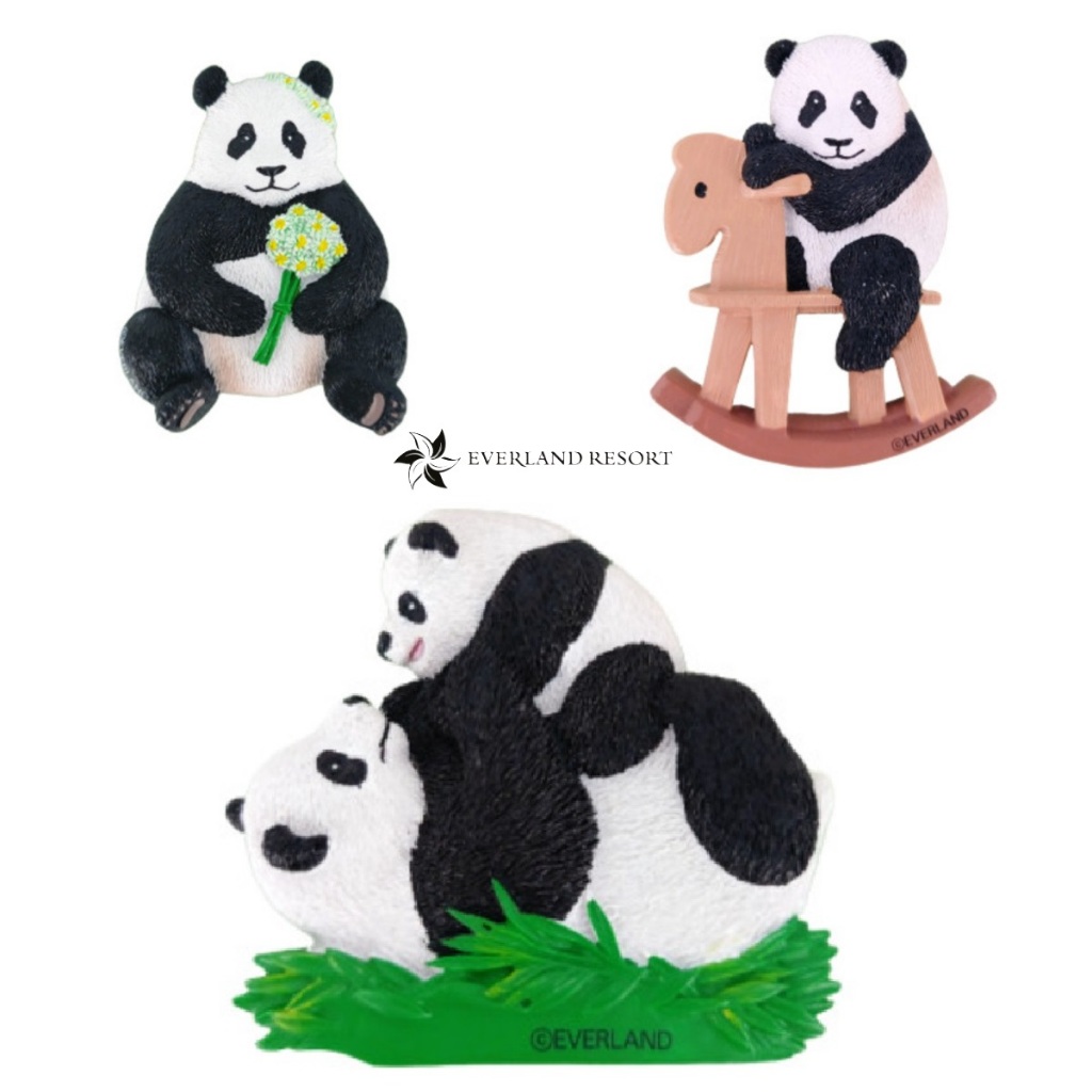 [EVERLAND] สินค้าทางการของเกาหลี Panda FUBAO Magnet _ 3Types