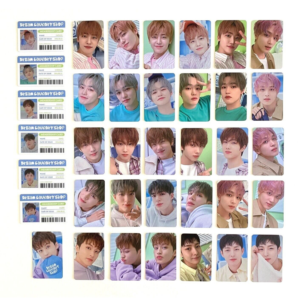 Nct Dream Laundry Shop กระเป๋าใส่บัตร โฟโต้การ์ด Jeno Mark Haechan อย่างเป็นทางการ