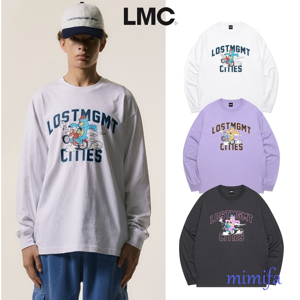 เสื้อยืดแขนยาว ลายหมี LMC BIKER