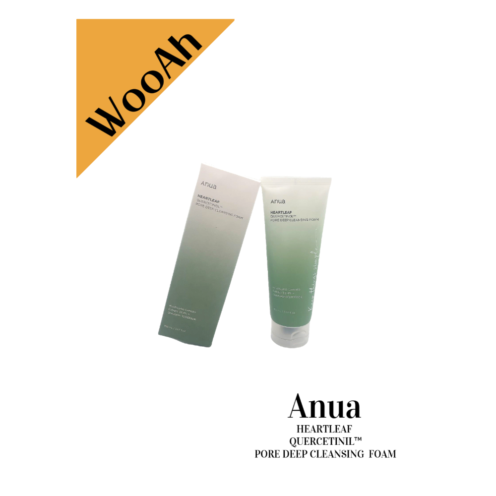 [anua] ควอซตินอล ใบไม้ หัวใจ™ โฟมล้างหน้า ทําความสะอาดรูขุมขน อย่างล้ําลึก 150 มล.