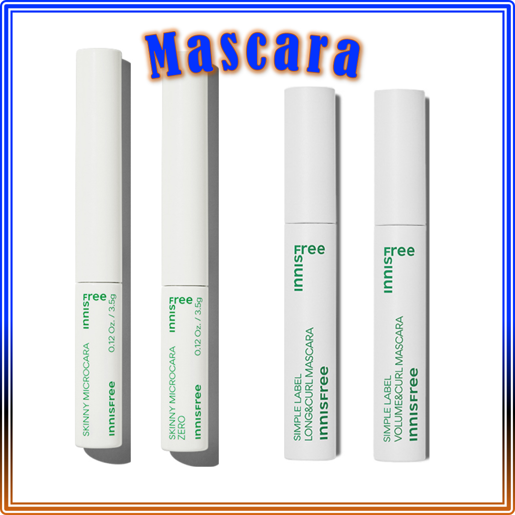 มาสคาร่าของอินนิสฟรี / innisfree Mascara (Simple Label Long&Curl Mascara, Simple Label Volume&Curl Mascara, Skinny Microcara, Skinny Longlongcara)