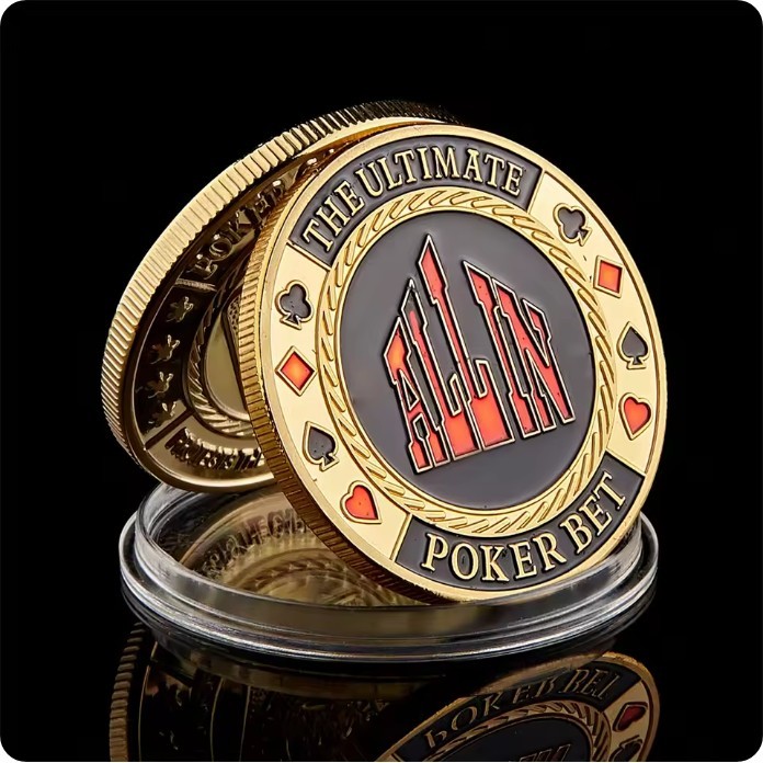 The Ultimate Poker Bet"ALL IN" Poker Chip Guard Las Vegas Token Coin Collection