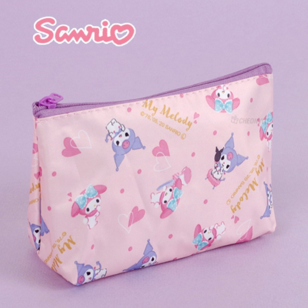 [Sanrio] กระเป๋าเครื่องสําอาง ลาย คุโรมิ มายเมโลดี้ ชินนาม่อน