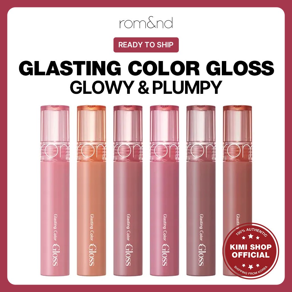 [romand] ลิปกลอส สีเรืองแสง 6 สี / ส่งจากเกาหลี