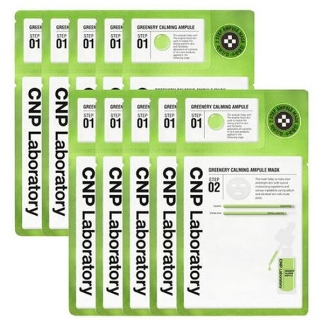 [ Cnp Laboratory ] มาส์กหน้า 2 ขั้น 31.5 มล. X 10 แผ่น CNP Calming Mask Pack CNP 2 Step Mask Pack CN