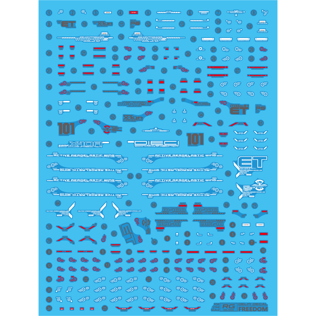 DELPI DECAL RG FREEDOM WATER DECAL