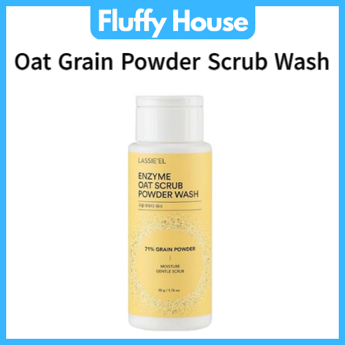 [LASSIE'EL] ผงขัดผิว เอนไซม์ข้าวโอ๊ต ทําความสะอาดล้ําลึก 50 กรัม ทําจากส่วนผสมเกรด EWG สีเขียว
