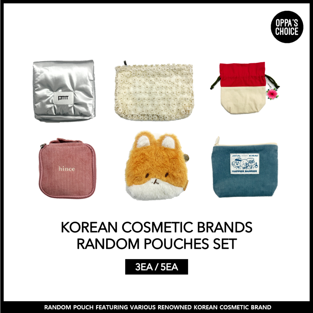 KOREAN COSMETICS BRANDS RANDOM POUCHES SET