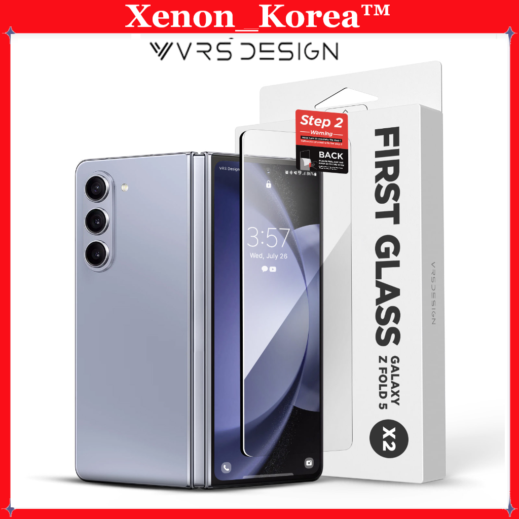 [VRS Design] ฟิล์มกระจกนิรภัยกันรอยหน้าจอ สําหรับ Galaxy Z Fold 5 (2 แผ่น)