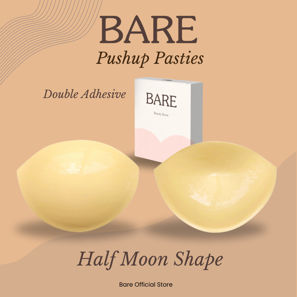 ️️🩷แบร์เรีย️🩷 Push Up Pasties Half Moon Shape Pads Push up Bra ใส่ Bra Pads ใส่ฝาครอบหัวนมแผ่นจุกนมใ