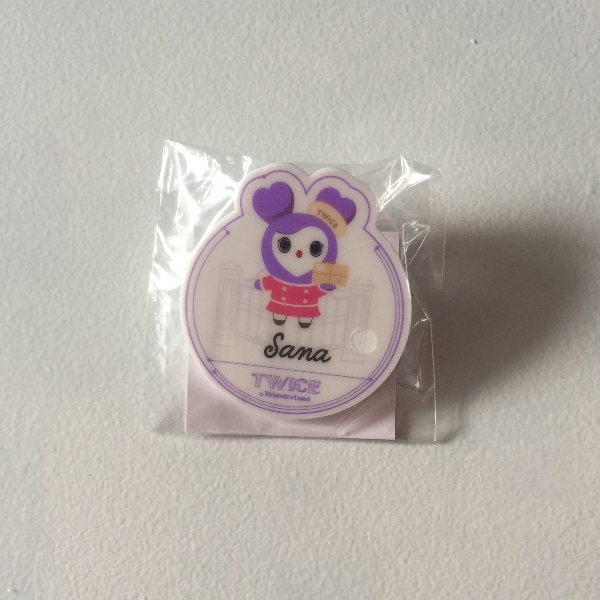 TWICE OFFICIAL JAPAN TWICE IN WONDERLAND SANA NAME BADGE [SAVERLY]