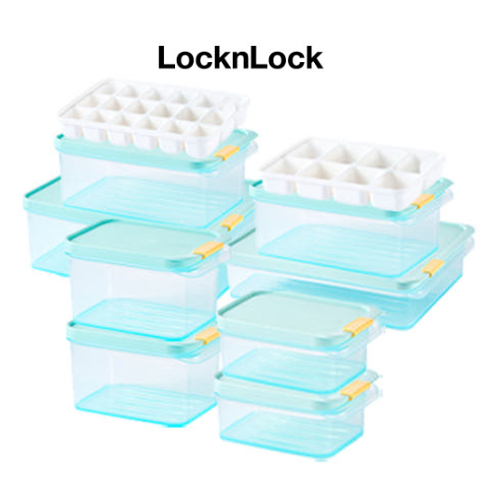 [Locknlock] Freezer Fit Container 8p พร้อมภาชนะบรรจุช่องด้านใน 2p Set / กล่องใส่อาหาร