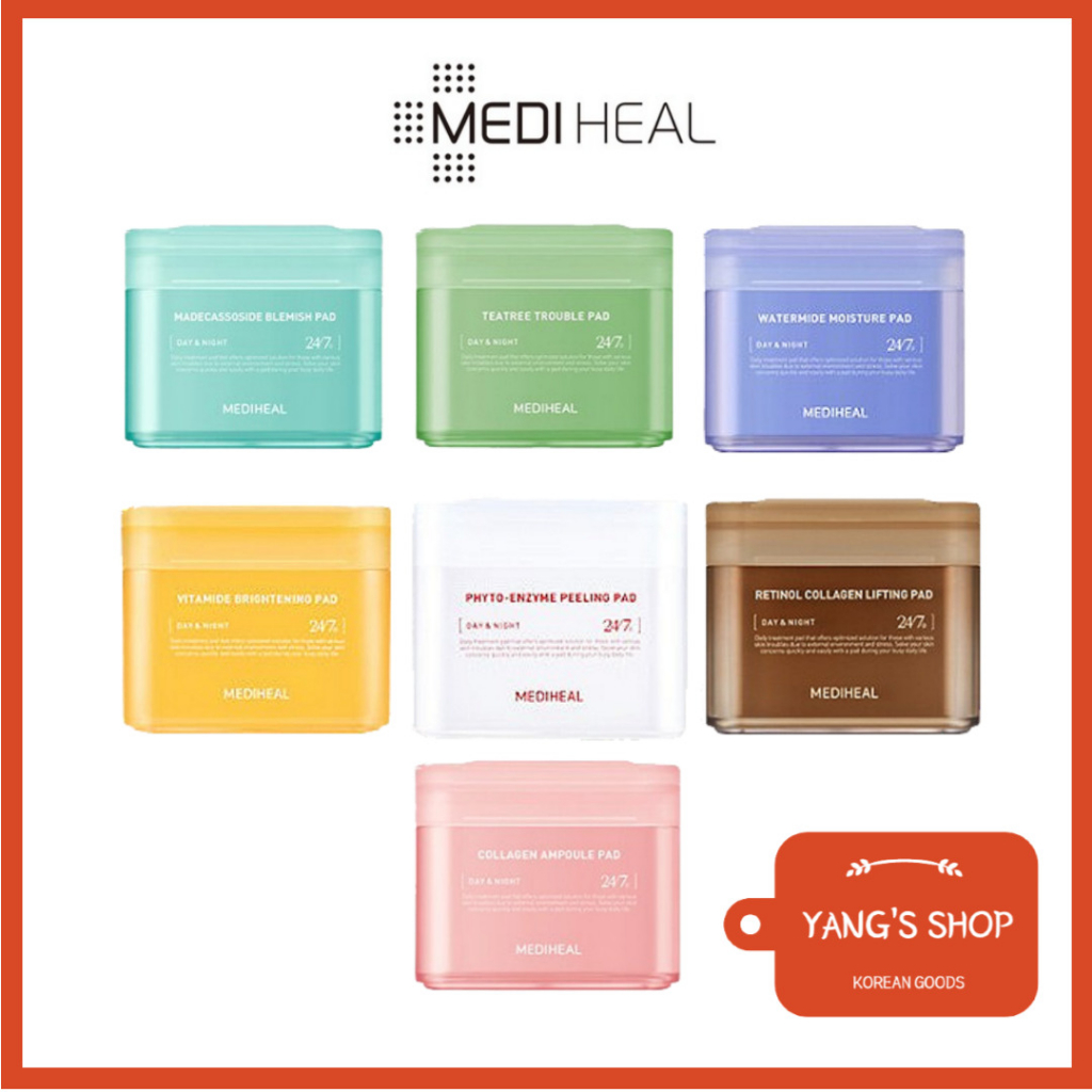 [Mediheal] [พร้อมส่ง] แผ่นโทนเนอร์คอลลาเจน 7 แบบ 100ea 100+100ea ช่วยผ่อนคลาย เพิ่มความกระจ่างใส คอล
