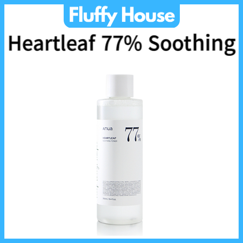 Anua Heartleaf 77% Soothing Toner 250 มล. pH 5.5 Trouble Care, Calming Skin, Refreshing, Hydrating, Purifying, Cruelty Free, Vegan / 8.45 fl.oz.
