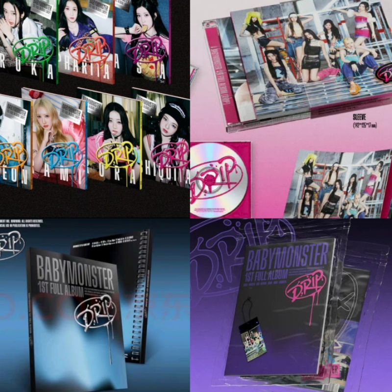 BABYMONSTER DRIP Album ( YG Tag/Jewel/Zip/Binder )