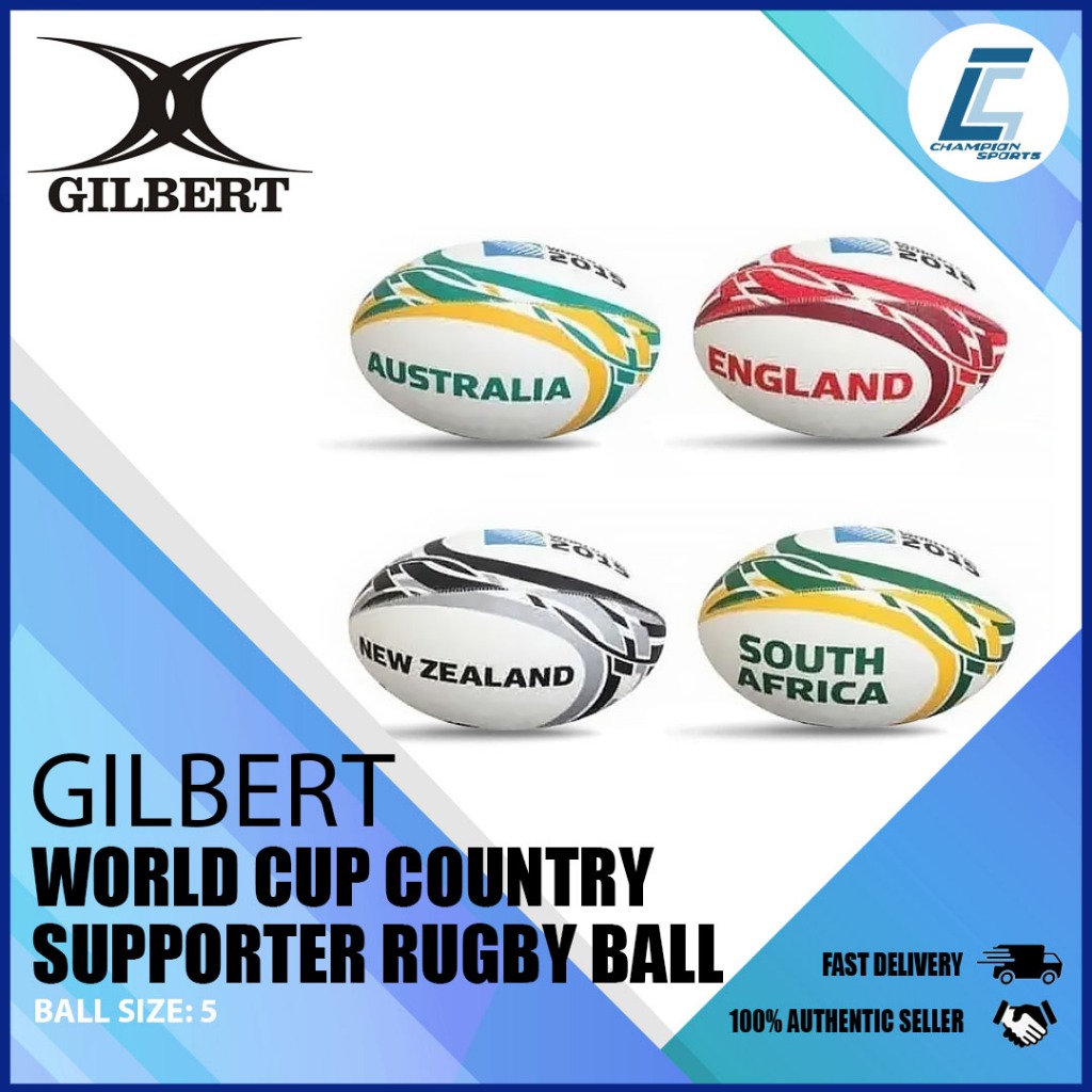 Gilbert World Cup 2015 Country Supporter Rugby Ball (ขนาด: 5) (500-0020)