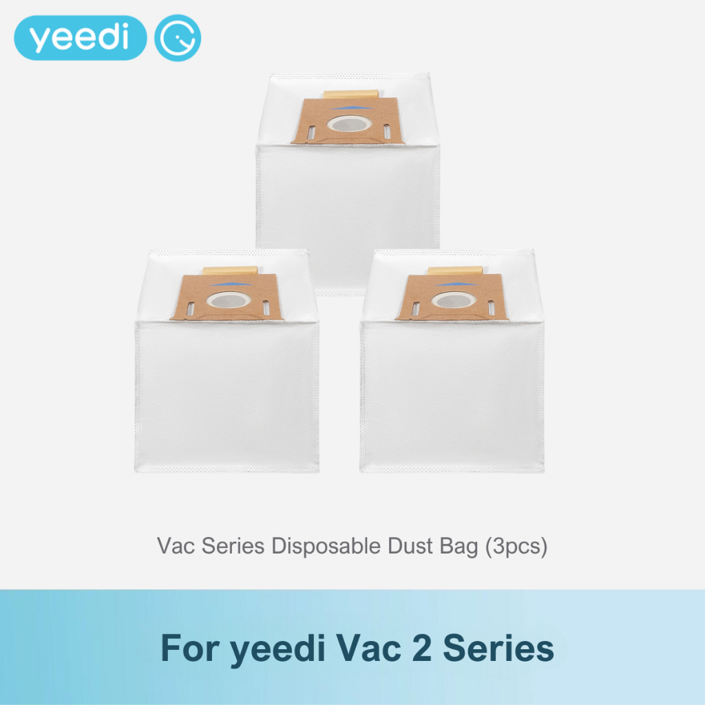 [อุปกรณ์เสริม Yeedi] yeedi Vac - ถุงเก็บฝุ่นแบบใช้แล้วทิ้ง x 3 ชิ้น เข้ากันได้กับ yeedi Vac 2 และ Va