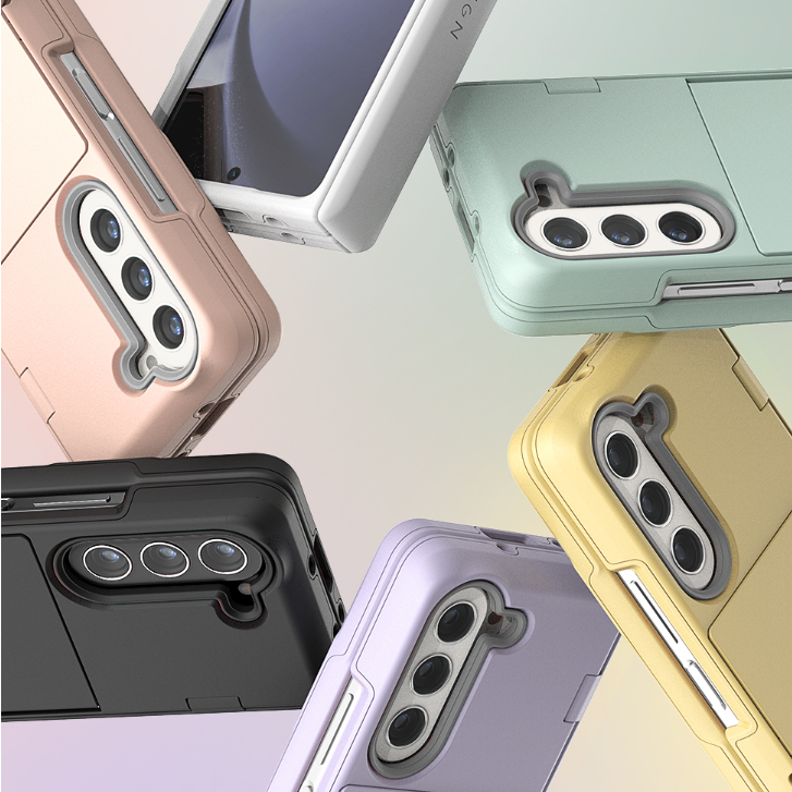 VRS Z Fold5 Galaxy เคสโทรศัพท์มือถือบานพับป้องกันข้อมูลจําเพาะของทหารที่ทนต่อการกระแทก