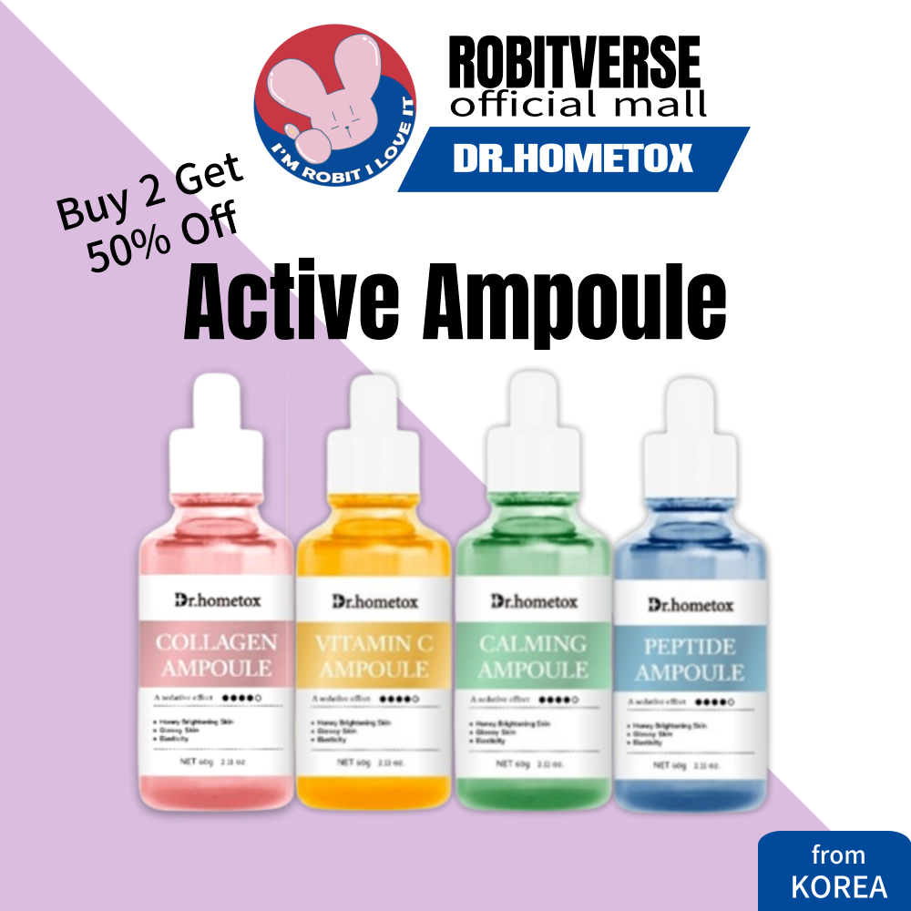 ซื้อ 2 ได้ 50% อ !! [Dr.Hometox] Active Collagen Ampoule Serum 35 มล. / ANTI-WRINKLE / PLUMPING / HYDRATING