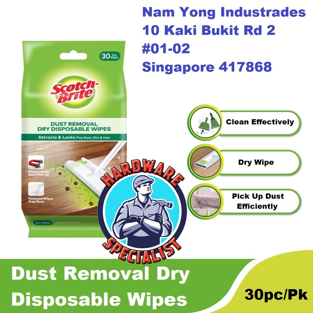 3m Easy Sweeper Dry Disposable Paper Wiper รีฟิล (30 ชิ้น/Pk)