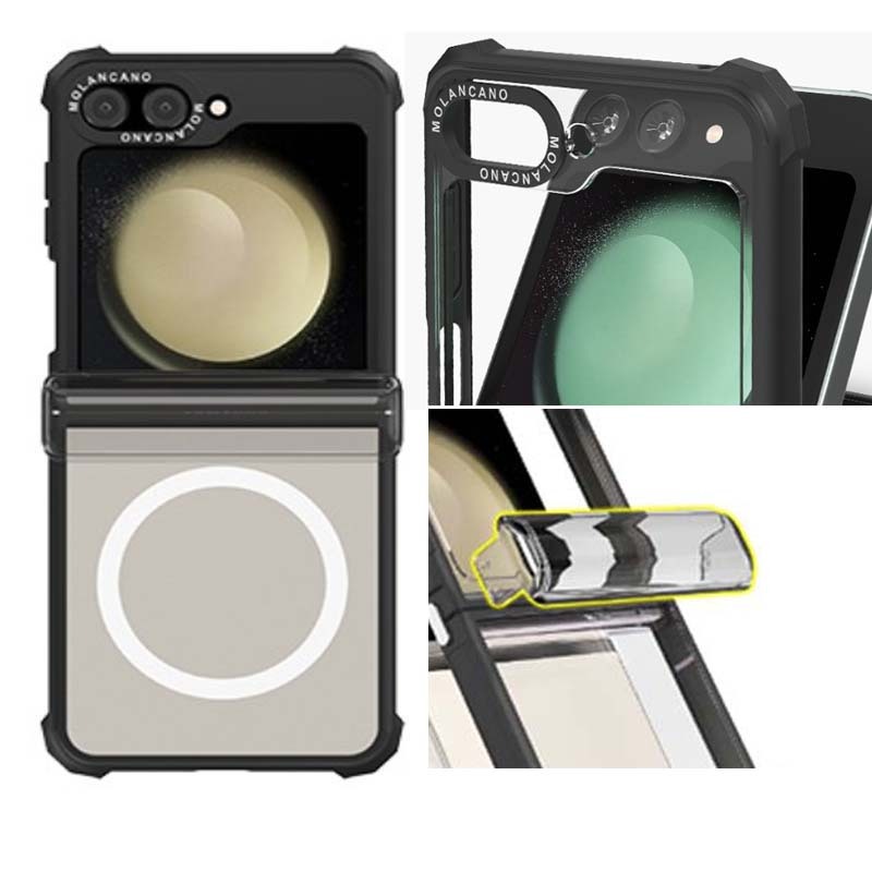Korea {GALAXY Z Flip6/Z Flip5}เคสโทรศัพท์ บานพับแม่เหล็กป้องกันกันชนอากาศ imt zero Molanfacco
