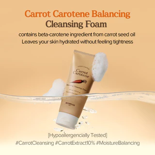 [SKINFOOD Official] โฟมล้างหน้าแครอท 150ml ผิวชุ่มชื้น สูตร pH Balanced Carrot Carotene Balancing Cleansing Foam