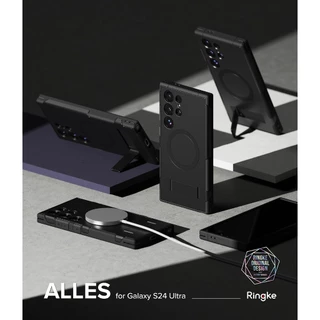 Ringke Alles เคสป้องกัน พร้อมขาตั้ง สําหรับ Galaxy S24 Ultra