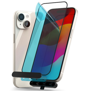 Ringke กระจกนิรภัยกันรอยหน้าจอ แบบเต็มจอ สําหรับ iPhone 15 P…