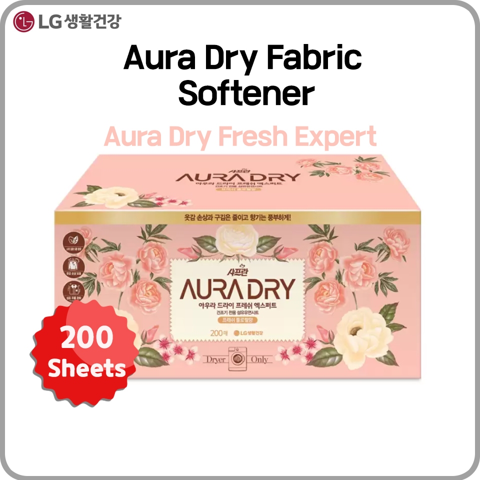 Aura Dry Fresh Expert fabric softener for dryer  / 200sheets