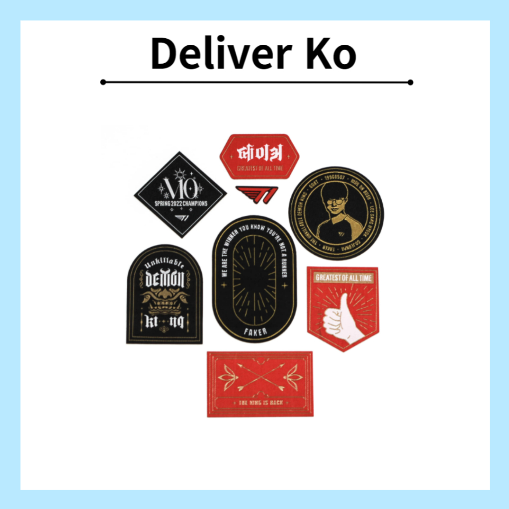 [สินค้าอย่างเป็นทางการ] Sktelcom T1 Faker Patch Pouch Set