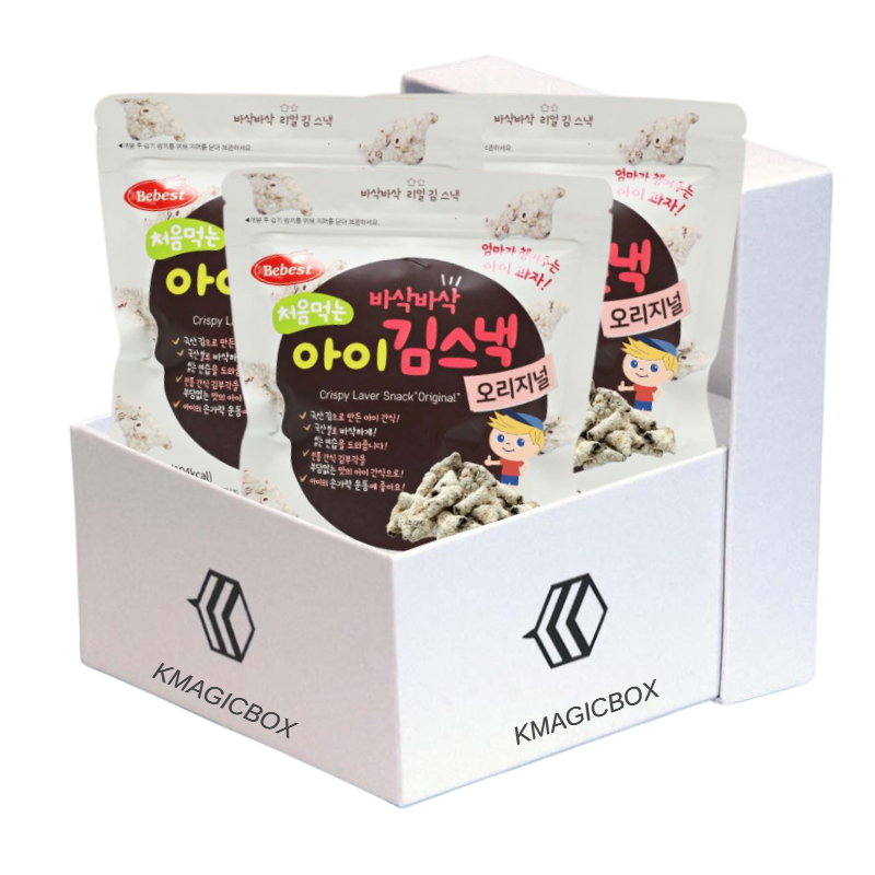 Korea Best Crispy Laver ขนมขบเคี้ยว สําหรับเด็ก 20 กรัม 3 แพ็ค