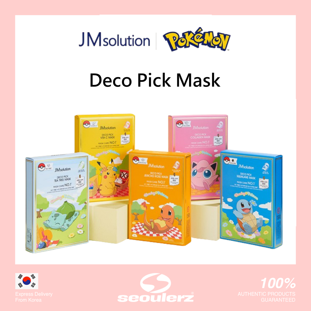 [JM SOLUTION x POKEMON] Deco Pick Mask 30ml*10ea + Sticker