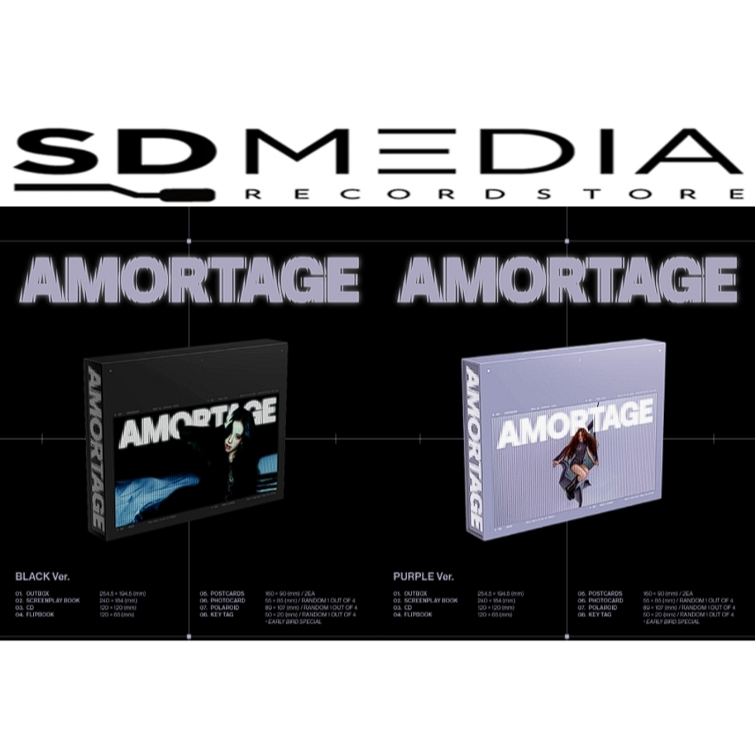 JISOO ﻿Mini Album - AMORTAGE ﻿﻿EXCLUSIVE EDITION