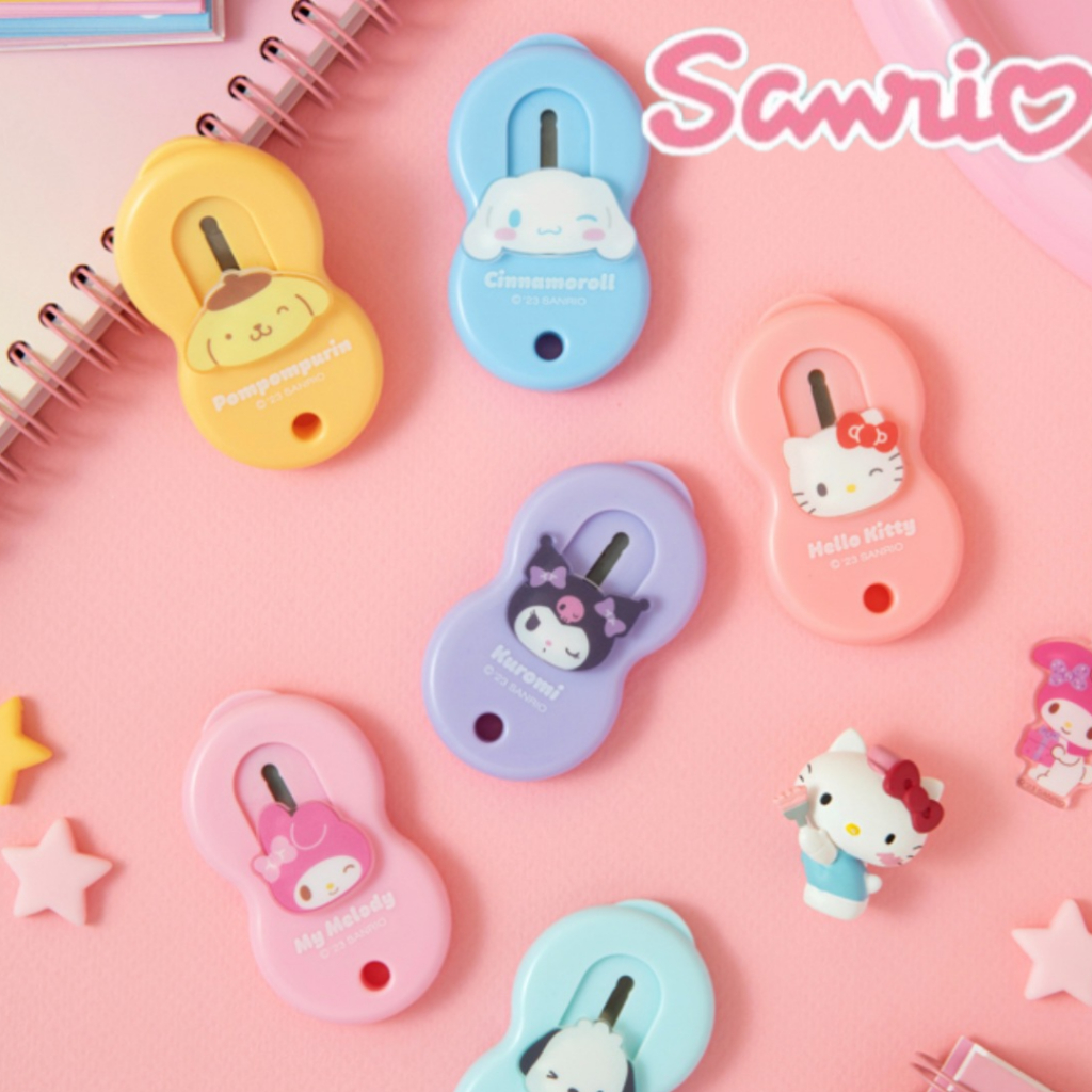 [Sanrio] เครื่องตัดกระดาษ ลาย คิตตี้ ชินนาม่อน คุโรมิ มายเมโลดี้ i พับเก็บได้