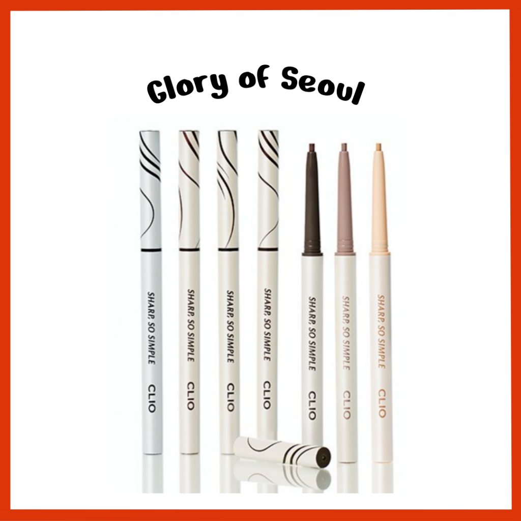 ใหม่ CLIO Sharp So Simple Waterproof Pencil Eye Liner, Micro Precision Tip (2mm) (9 สี)