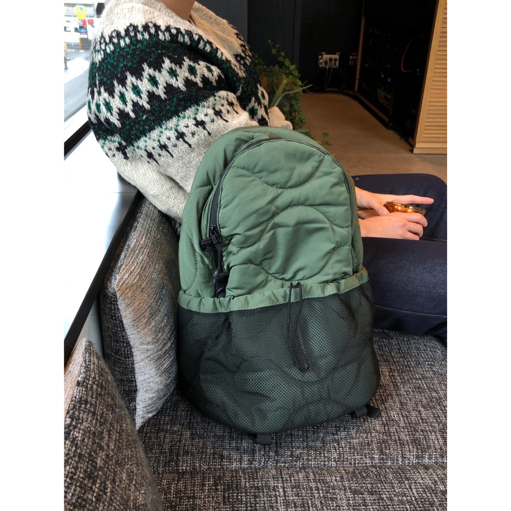 [DAYSOME]กระเป๋าเป้บุนวมเวฟ