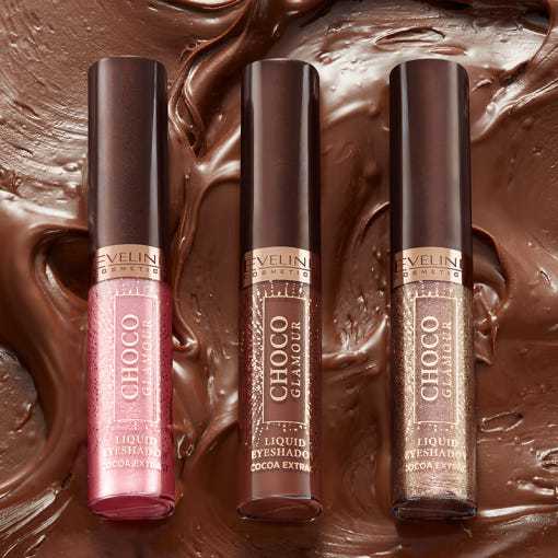 EVELINE COSMETICS Choco Glamour อายแชโดว์เนื้อลิควิด | แมตต์ & ชิมเมอร์ | สูตรติดทนนาน