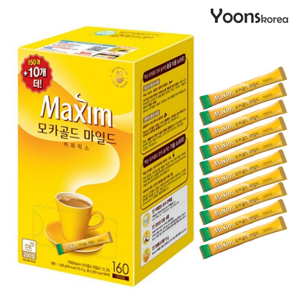 [Maxim] Mocha Gold Mild Coffee Mix / กาแฟสําเร็จรูปเกาหลี / 10T, 20T, 50T