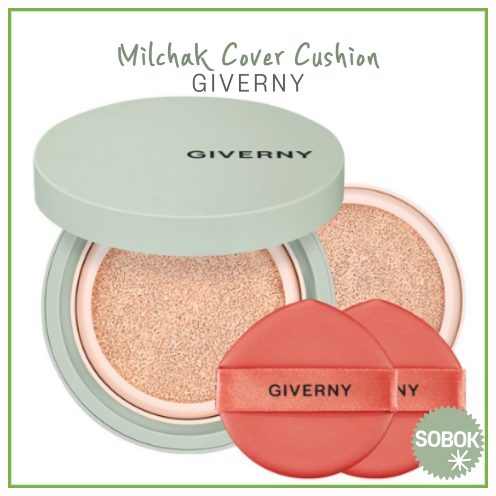 [GIVERNY] Milchak  Cover Cushion (12g) + รีฟิล (12g) SPF40 PA++ 3 สี คุชชั่น