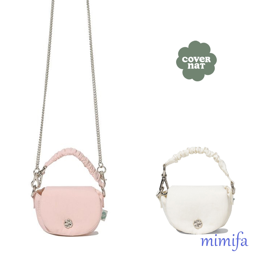 [COVERNAT] (W) Clover HEART SHIRRING POUCH BAG