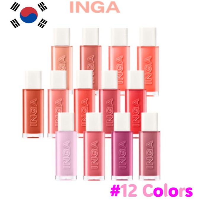 INGA Water Glow Lip Tint(โรซี่โรส, 4.5g)